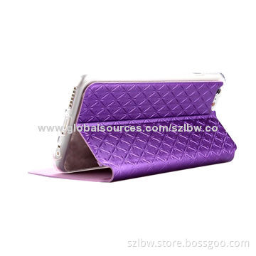 Luxury Colorful Flip Leather Protective Case for iPhone 6 with High-quality, Lightweight